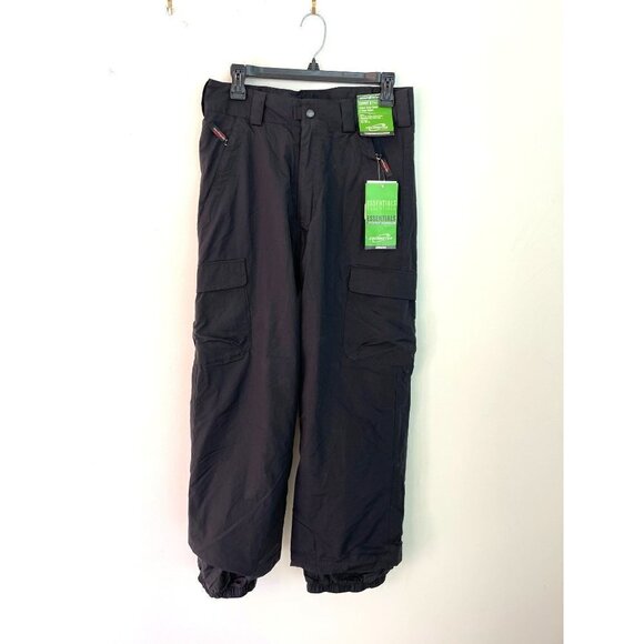 Obermeyer Cargo II Snow Pants Juniors Size 14 Nylon Waterproof Black NWT New - Picture 12 of 12